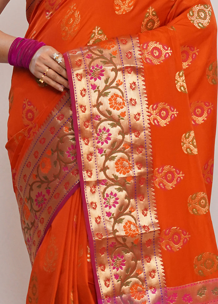 Multicolor Dupion Silk Saree With Blouse Piece - Indian Silk House Agencies