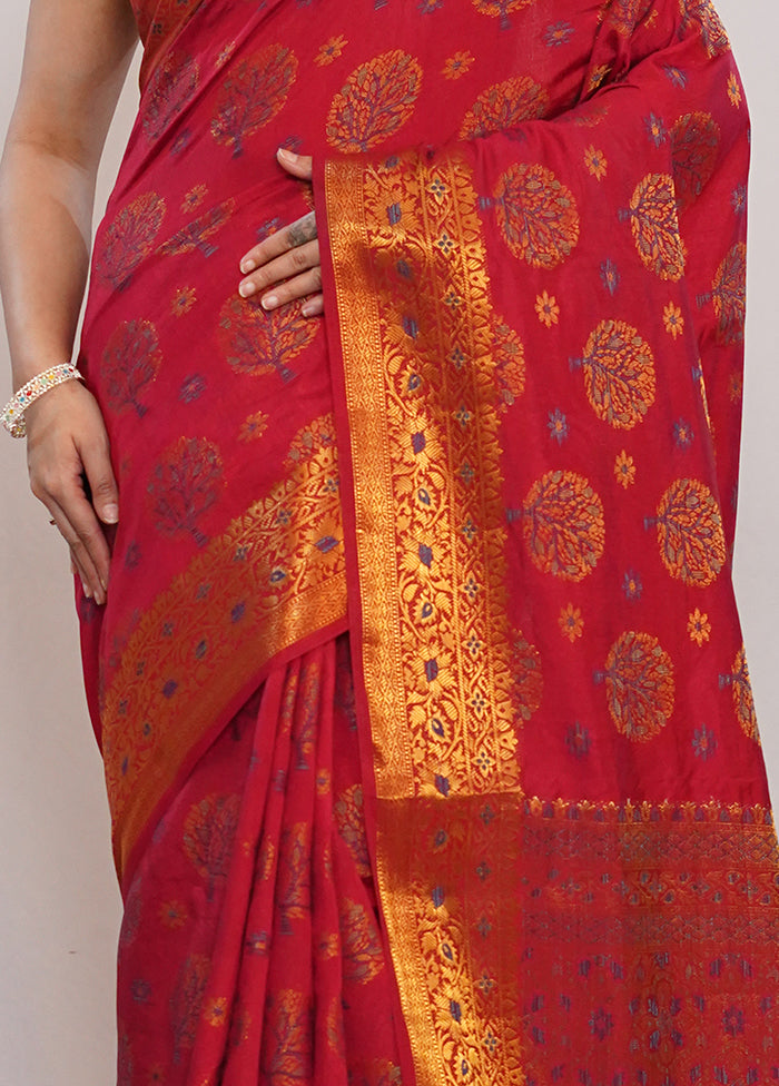 Multicolor Cotton Saree With Blouse Piece - Indian Silk House Agencies