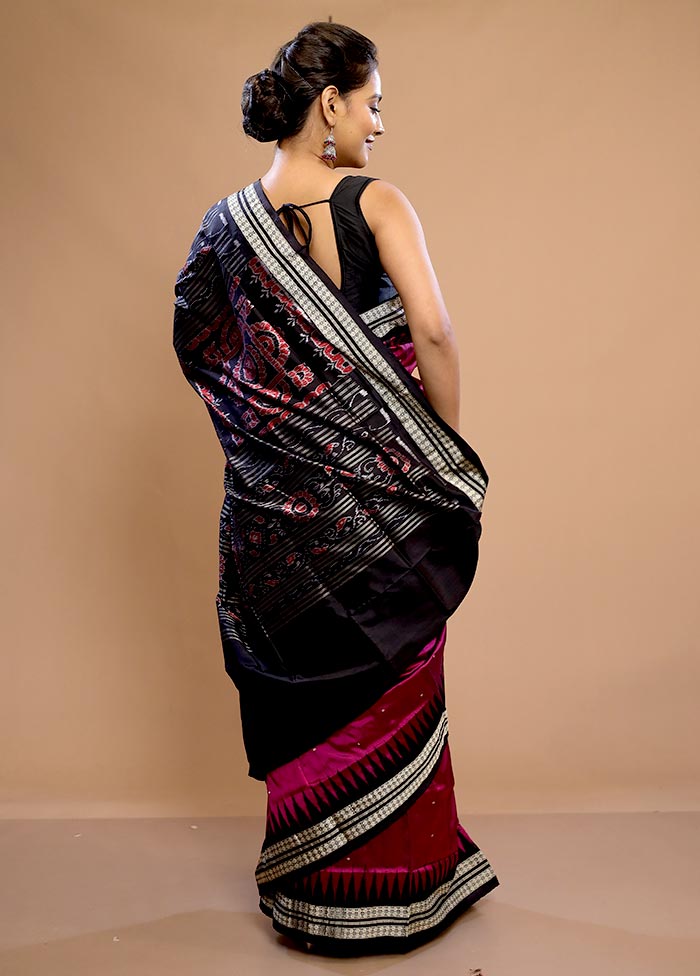 Purple Pure Ikkat Cotton Saree With Blouse Piece - Indian Silk House Agencies