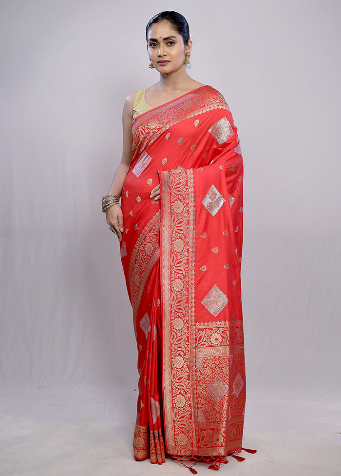 Multicolor Dupion Silk Saree With Blouse Piece - Indian Silk House Agencies