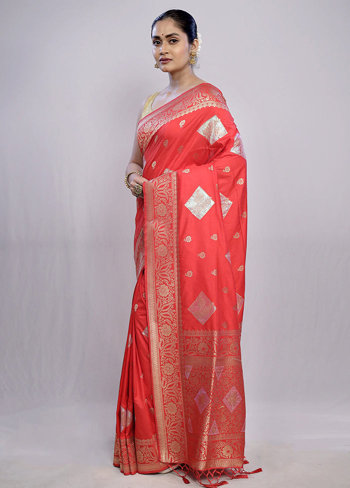 Multicolor Dupion Silk Saree With Blouse Piece - Indian Silk House Agencies