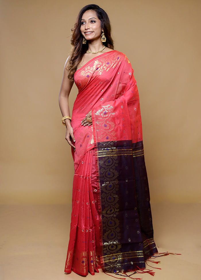 Multicolor Matka Silk Saree With Blouse Piece