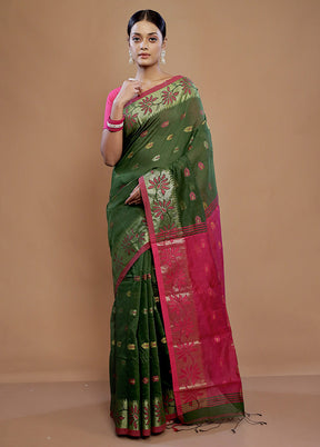 Green Matka Silk Saree With Blouse Piece - Indian Silk House Agencies