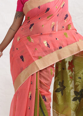 Pink Matka Silk Saree With Blouse Piece - Indian Silk House Agencies