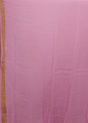 Purple Georgette Saree With Blouse Piece