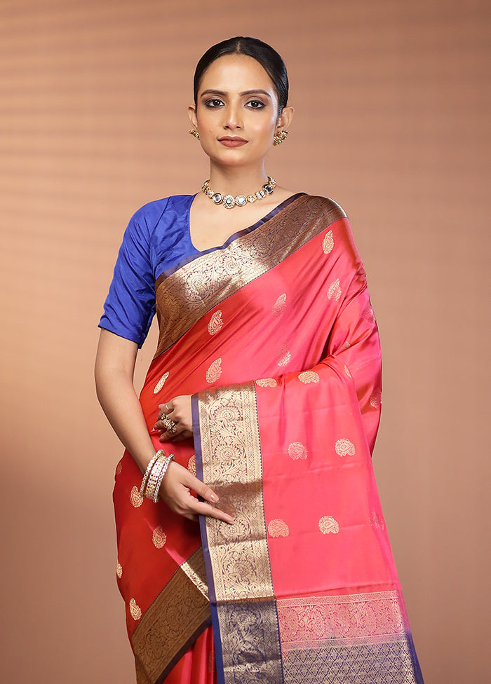 Green Kanjivaram Silk Saree With Blouse Piece