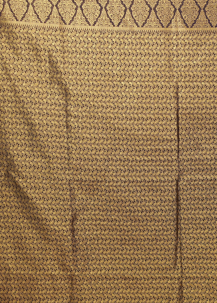 Blue Dupion Silk Saree With Blouse Piece