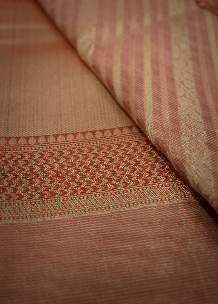 Pink Kora Silk Saree With Blouse Piece - Indian Silk House Agencies