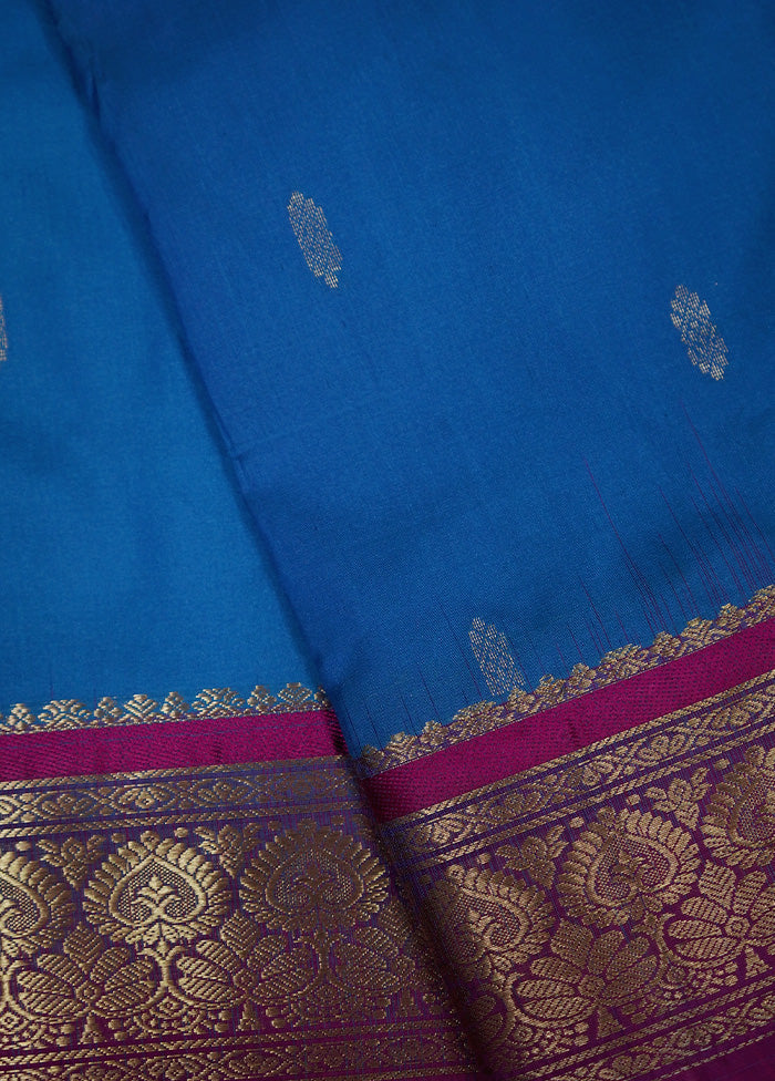 Pink Kanjivaram Silk Saree With Blouse Piece - Indian Silk House Agencies