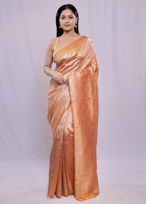 Multicolor Kora Silk Saree With Blouse Piece - Indian Silk House Agencies