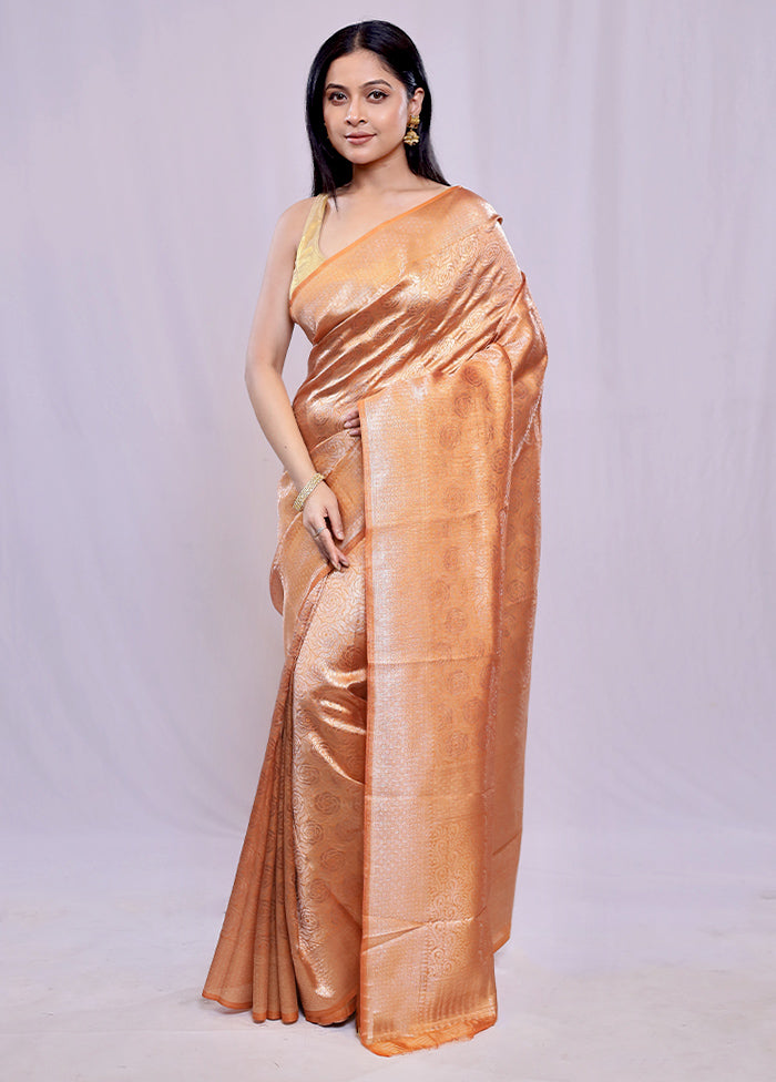 Multicolor Kora Silk Saree With Blouse Piece - Indian Silk House Agencies