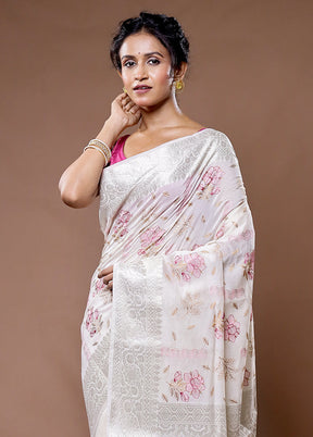 Multicolor Cotton Saree With Blouse Piece - Indian Silk House Agencies