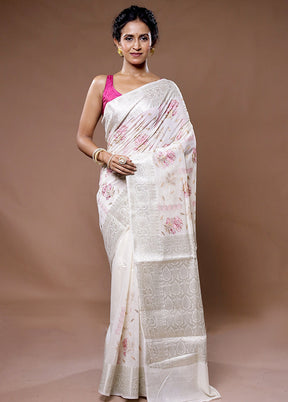 Multicolor Cotton Saree With Blouse Piece - Indian Silk House Agencies