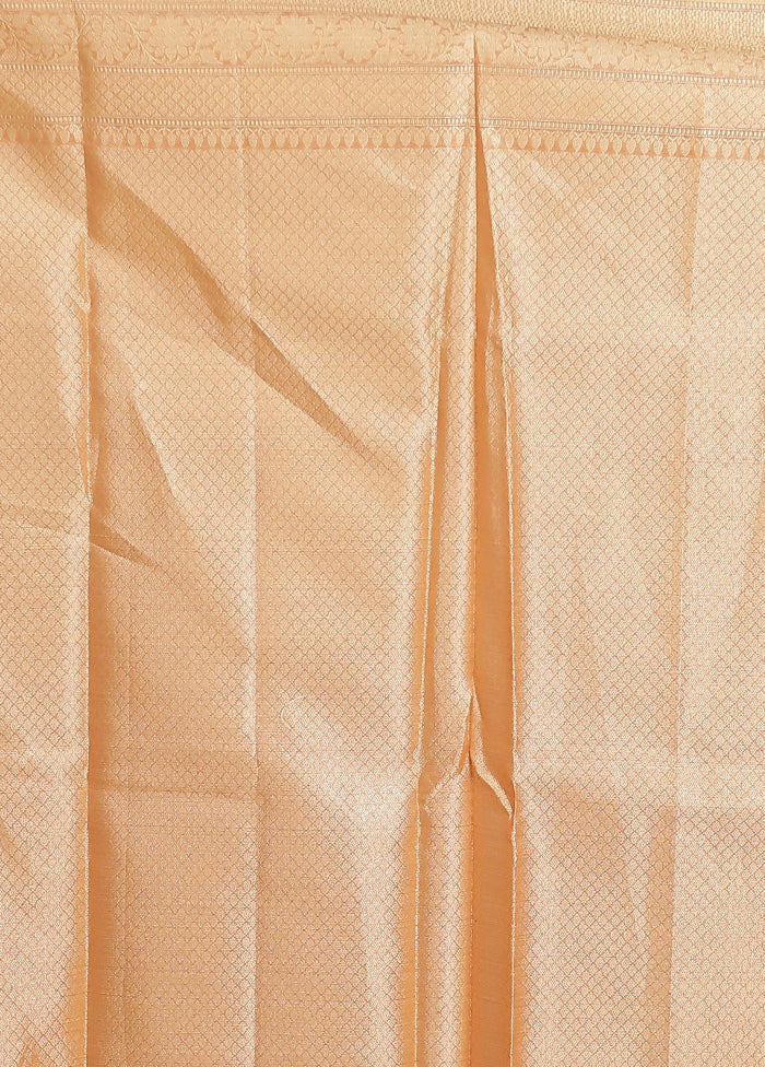 Pink Cotton Saree With Blouse Piece