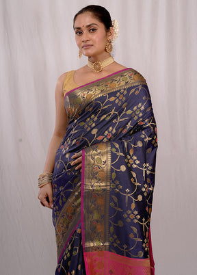 Multicolor Uppada Silk Saree With Blouse Piece - Indian Silk House Agencies