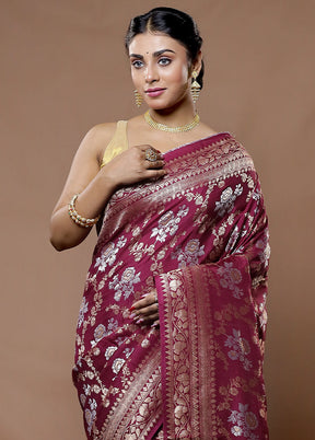 Multicolor Dupion Silk Saree With Blouse Piece - Indian Silk House Agencies