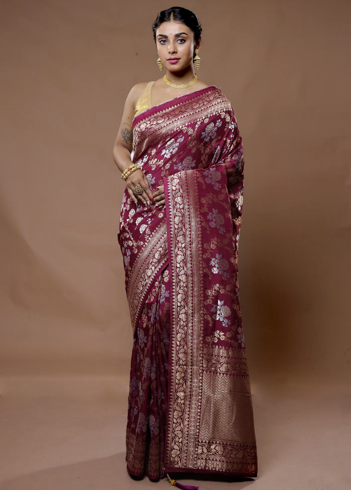 Multicolor Dupion Silk Saree With Blouse Piece - Indian Silk House Agencies