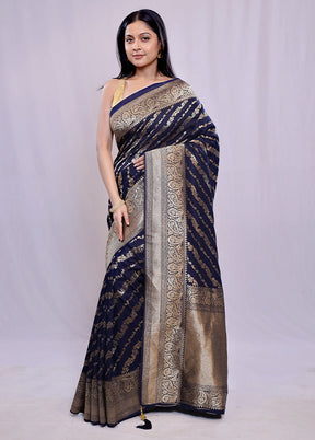 Multicolor Dupion Silk Saree With Blouse Piece - Indian Silk House Agencies