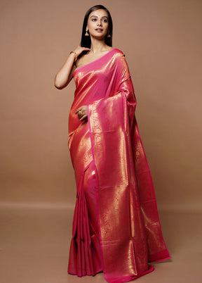 Multicolor Dupion Silk Saree With Blouse Piece