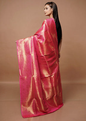 Multicolor Dupion Silk Saree With Blouse Piece