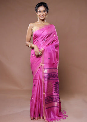 Multicolor Tussar Pure Silk Saree With Blouse Piece - Indian Silk House Agencies