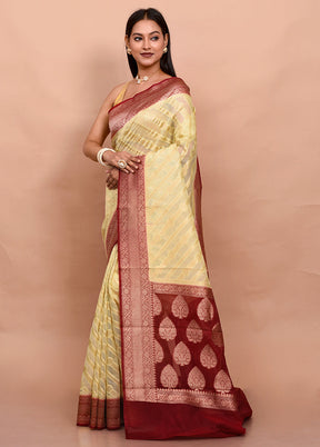 Multicolor Kora Silk Saree With Blouse Piece - Indian Silk House Agencies