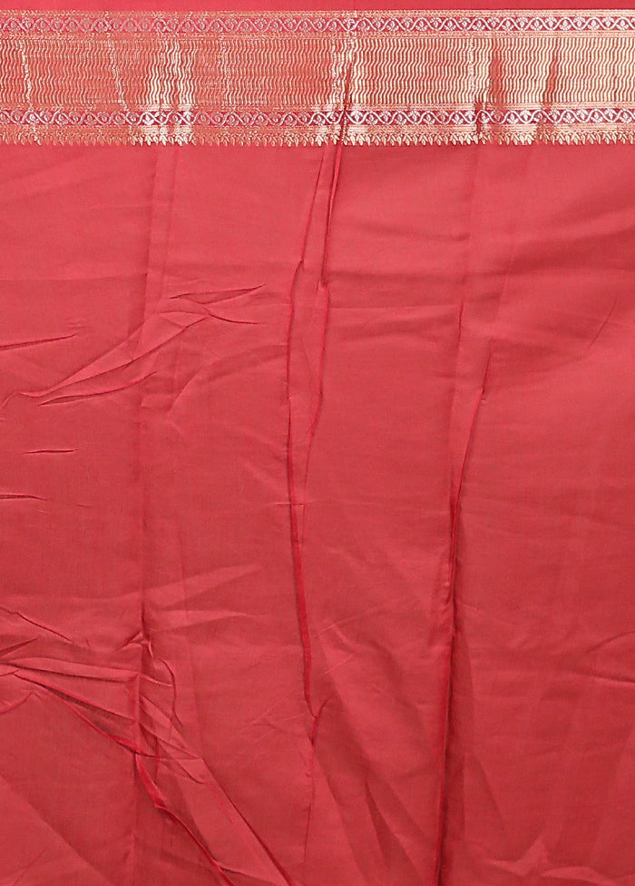 Cream Kora Silk Saree With Blouse Piece