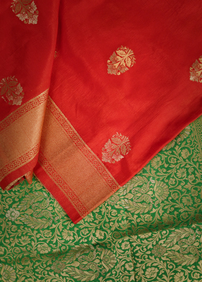 Pink Dupion Silk Saree With Blouse Piece - Indian Silk House Agencies