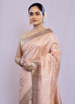 Pink Dupion Silk Saree With Blouse Piece - Indian Silk House Agencies