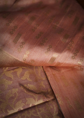 Pink Dupion Silk Saree With Blouse Piece - Indian Silk House Agencies