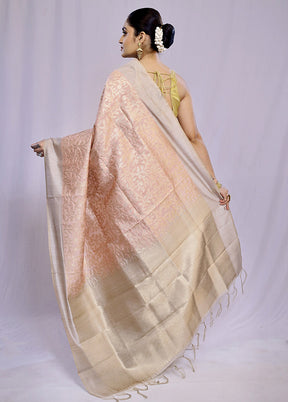 Pink Dupion Silk Saree With Blouse Piece - Indian Silk House Agencies