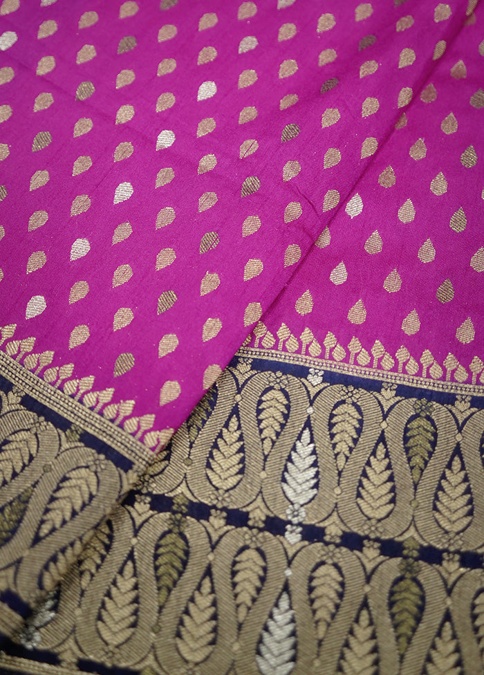 Pink Dupion Silk Saree With Blouse Piece - Indian Silk House Agencies