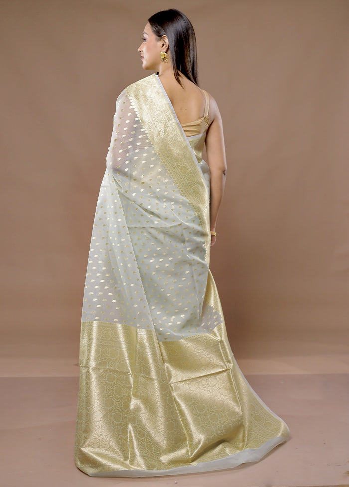 Multicolor Organza Saree With Blouse Piece - Indian Silk House Agencies