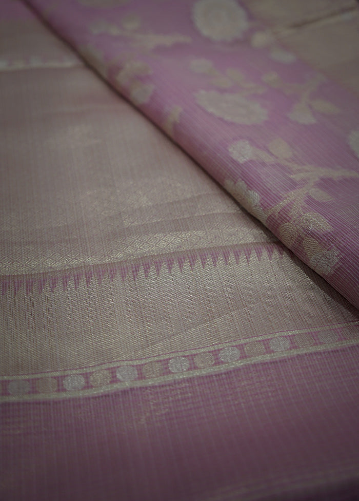 Pink Pure Cotton Saree With Blouse Piece - Indian Silk House Agencies