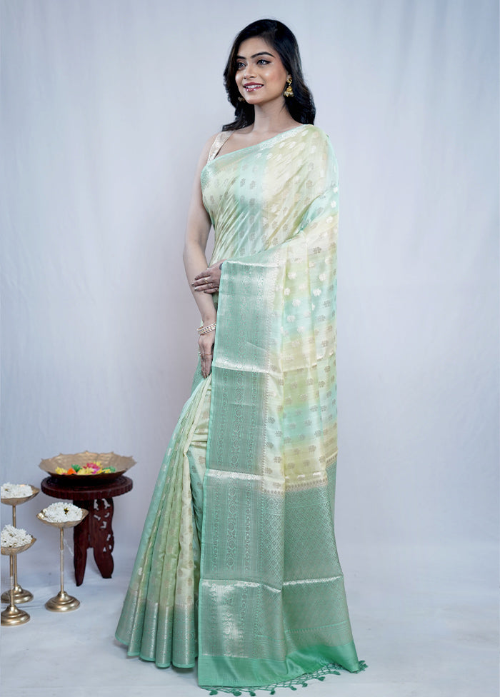 Multicolor Pure Georgette Saree With Blouse Piece - Indian Silk House Agencies