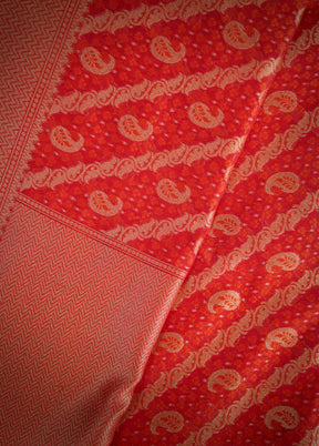 Red Kora Silk Saree With Blouse Piece - Indian Silk House Agencies