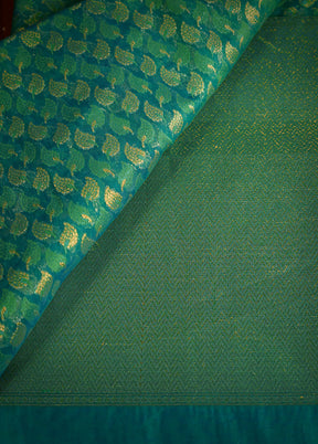 Green Kora Silk Saree With Blouse Piece - Indian Silk House Agencies