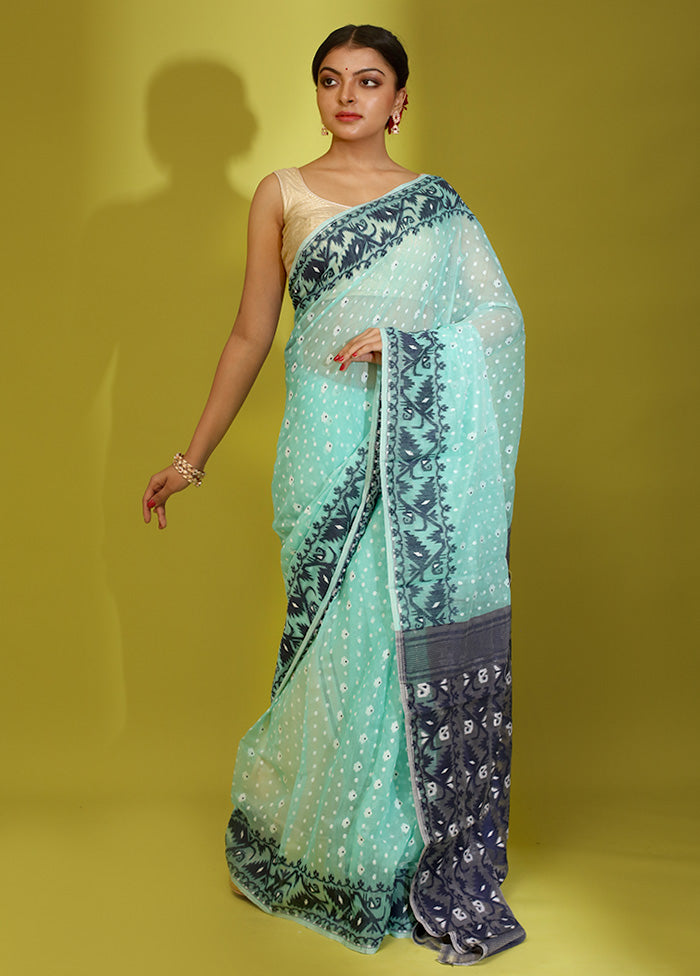 Cream Tant Cotton Saree Without Blouse Piece - Indian Silk House Agencies