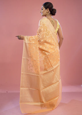 Pink Kora Silk Saree With Blouse Piece - Indian Silk House Agencies