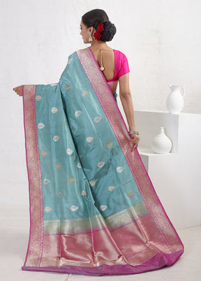 Green Katan Pure Silk Saree With Blouse Piece - Indian Silk House Agencies