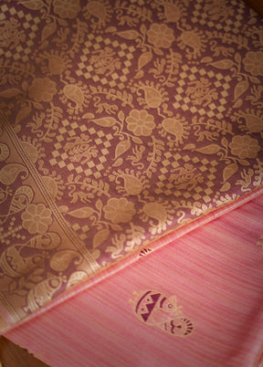 Pink Dupion Silk Saree With Blouse Piece - Indian Silk House Agencies