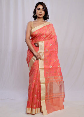 Pink Cotton Saree With Blouse Piece - Indian Silk House Agencies