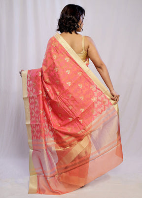 Pink Cotton Saree With Blouse Piece - Indian Silk House Agencies