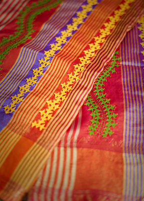 Multicolor Printed Pure Silk Saree With Blouse Piece - Indian Silk House Agencies