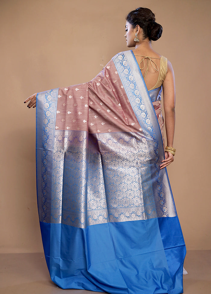 Purple Tussar Silk Saree With Blouse Piece - Indian Silk House Agencies