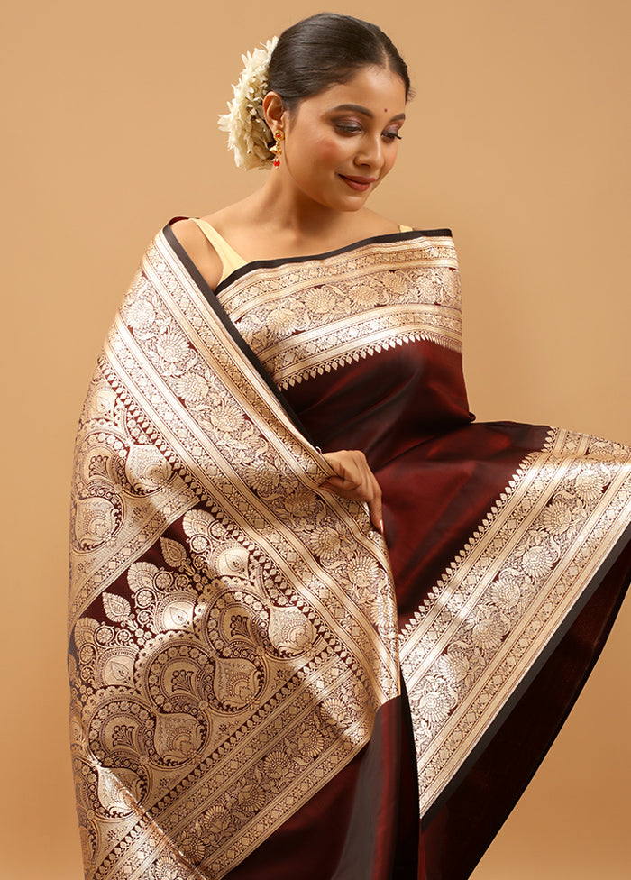 Multicolor Banarasi Silk Saree With Blouse Piece