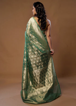 Multicolor Tissue Silk Saree With Blouse Piece - Indian Silk House Agencies