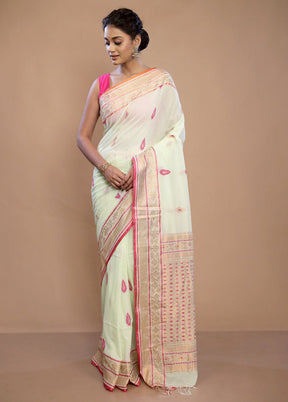 Green Matka Silk Saree With Blouse Piece - Indian Silk House Agencies