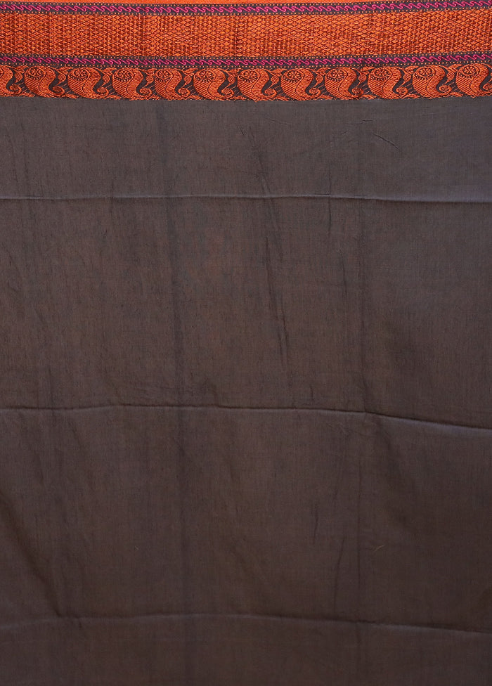 Grey Matka Silk Saree With Blouse Piece