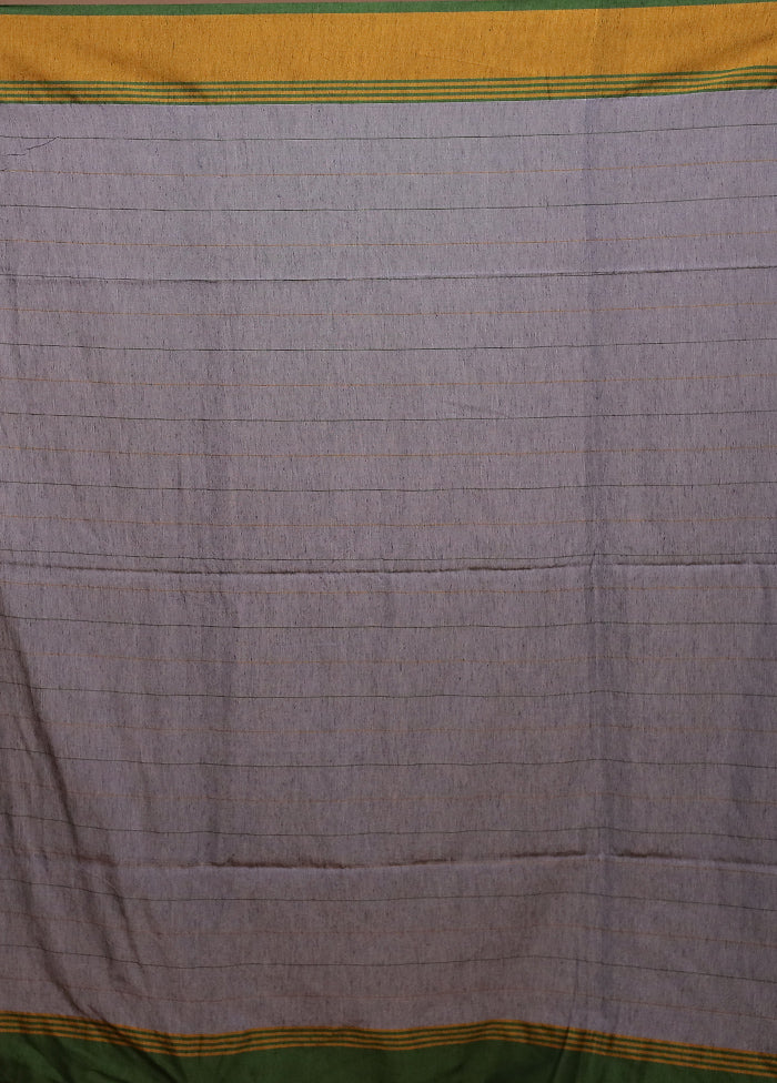 Grey Matka Silk Saree With Blouse Piece